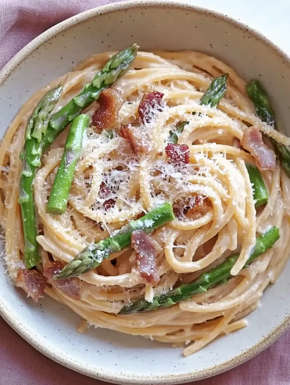 Creamy Pasta with Green Asparagus - Pure Spring Delight!