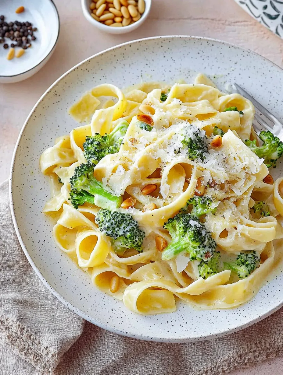 Pasta in Creamy Broccoli Sauce - Healthy & Delicious