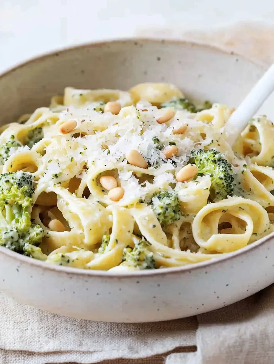Broccoli Pasta with Cheese Cream Sauce - Pure Delight!