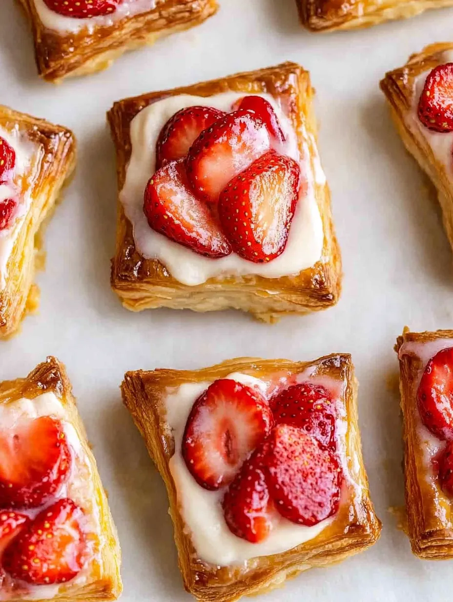 Easy Homemade Strawberry Danish Pastries