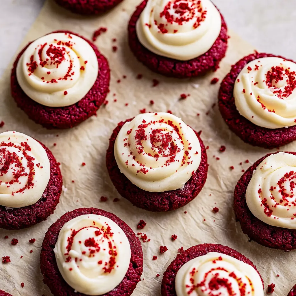 Red Velvet Cupcake Cookies