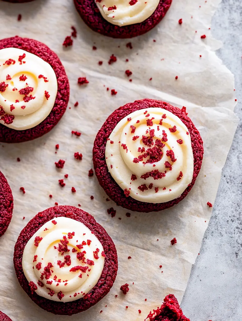 Chewy Red Velvet Cookie Bites