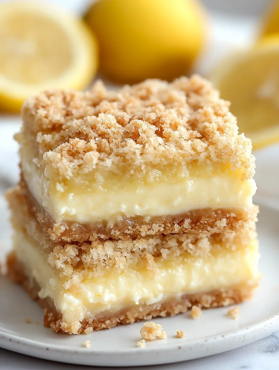 Buttery Lemon Streusel Bars