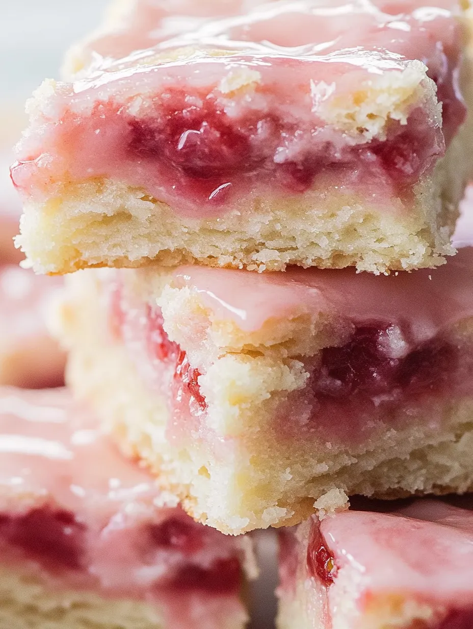 Lemon-Infused Strawberry Blondie Squares