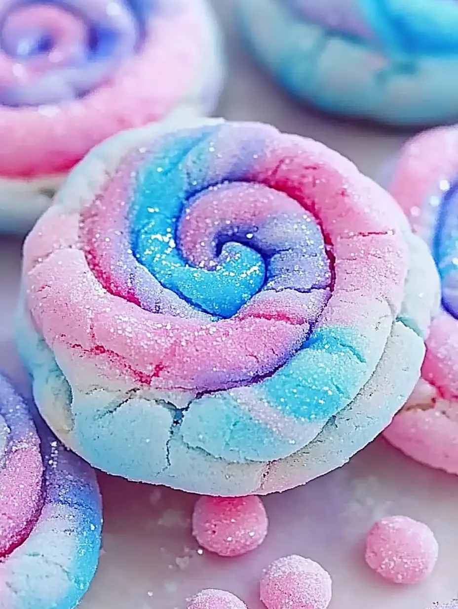 Fluffy & Sweet Cotton Candy Delight Cookies