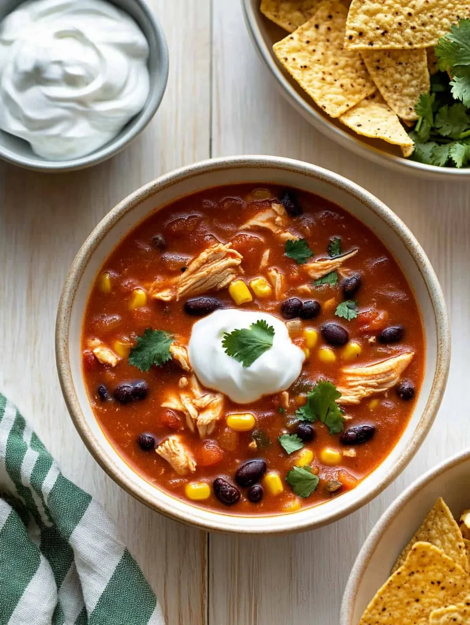 Slow-Cooked Spicy Chicken Chili