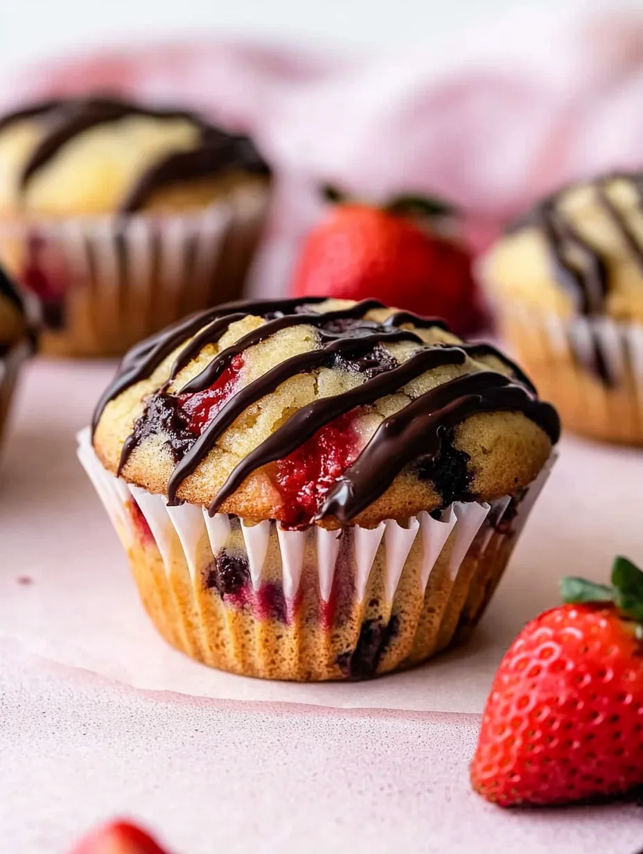 Choco-Strawberry Delight Muffins