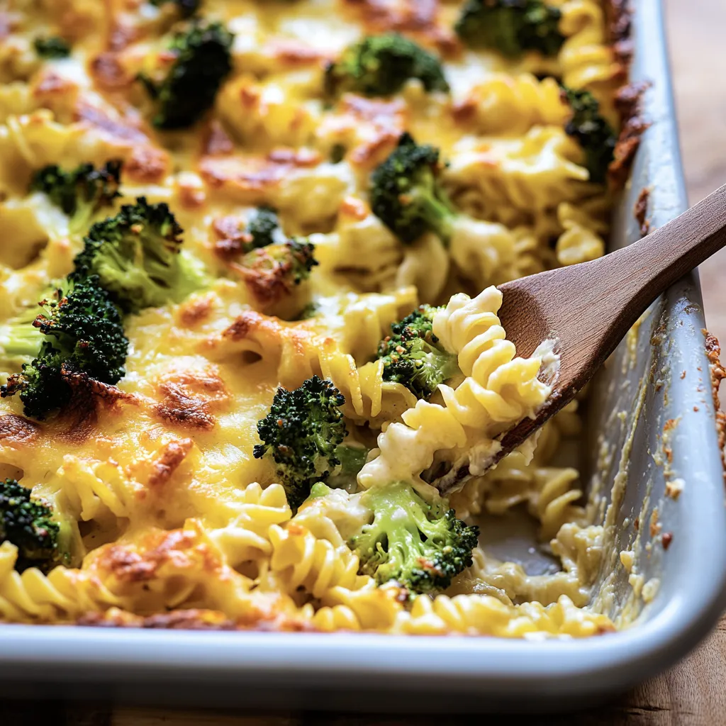 Simple Broccoli Pasta Casserole (5 Ingredients!)