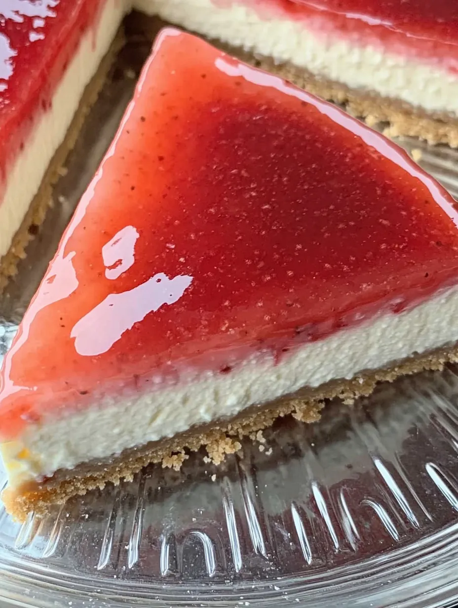 Creamy Strawberry Cheesecake with Crispy Cookie Base
