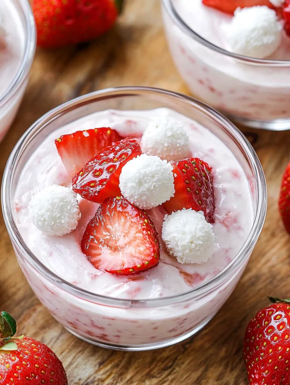 Creamy Strawberry Raffaello Dessert – Light & Delicious