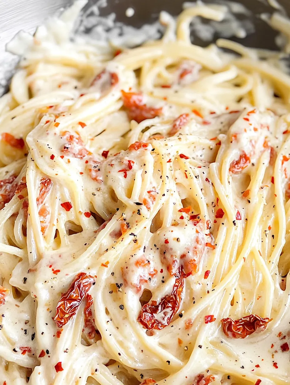 Easy One-Pot Sun-Dried Tomato Pasta