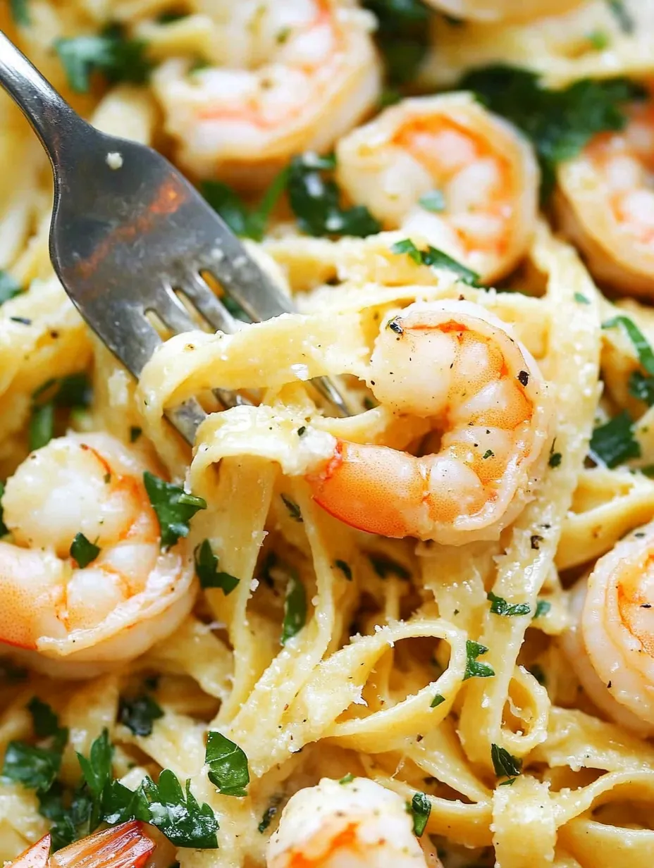 Creamy Garlic Butter Shrimp Pasta