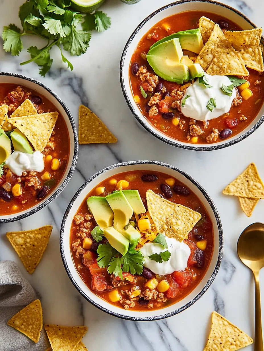 Zesty & Easy Taco Soup Recipe