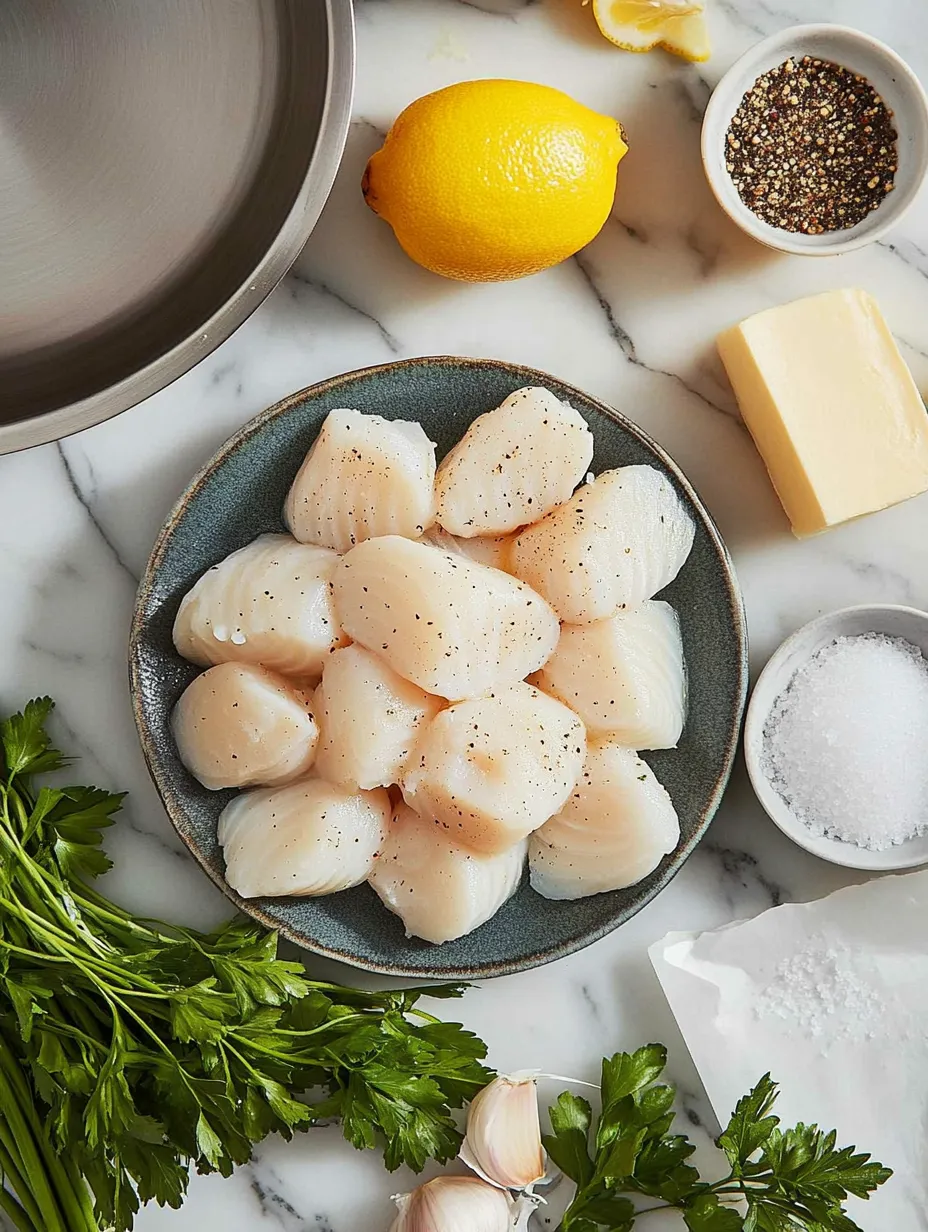 Seared Lemon Butter Scallops