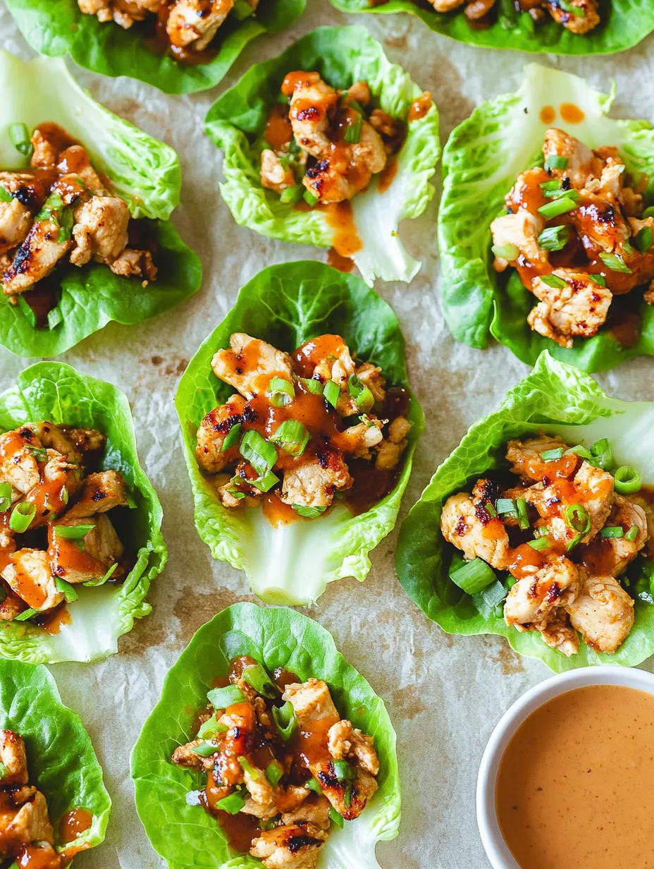 Crunchy & Savory Peanut Chicken Wraps