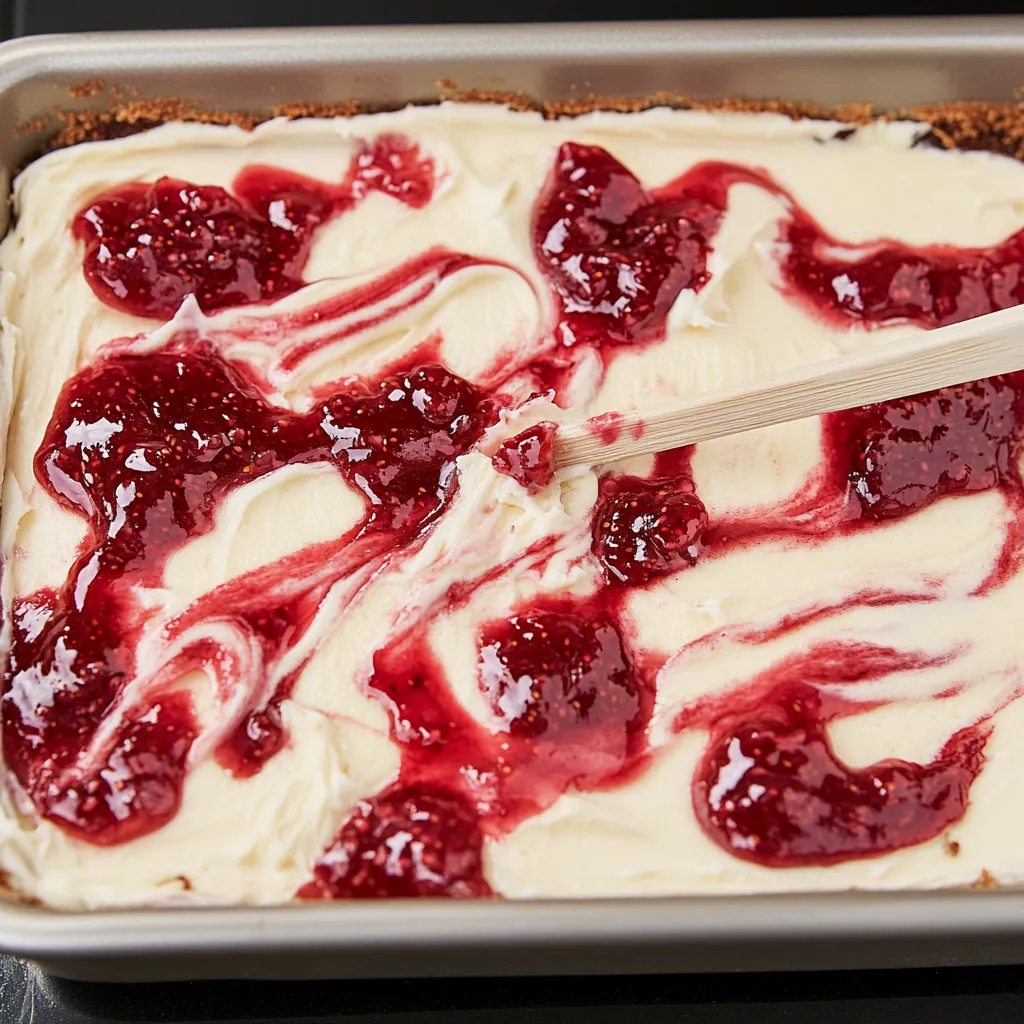 Raspberry Sheet Cake