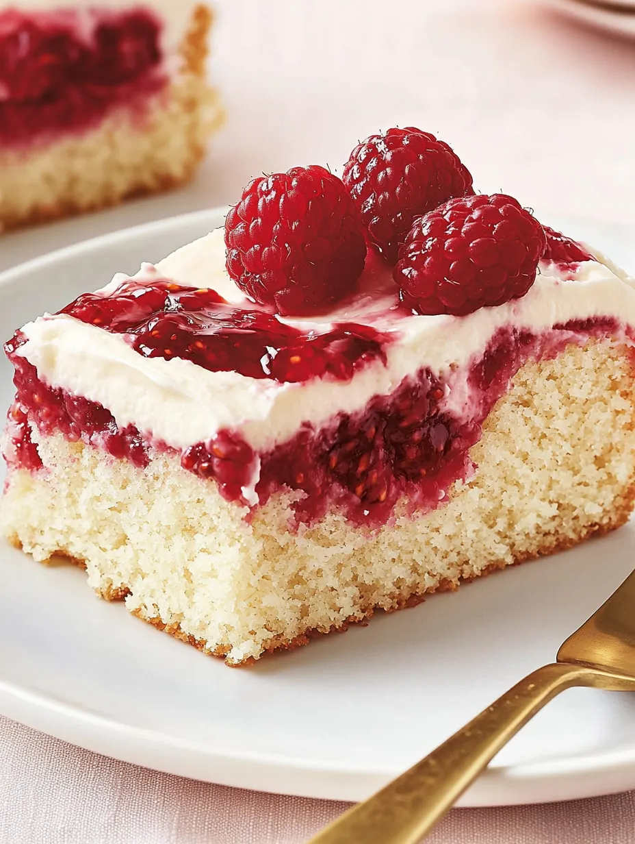 Juicy Raspberry Sheet Cake – Simple & Fruity