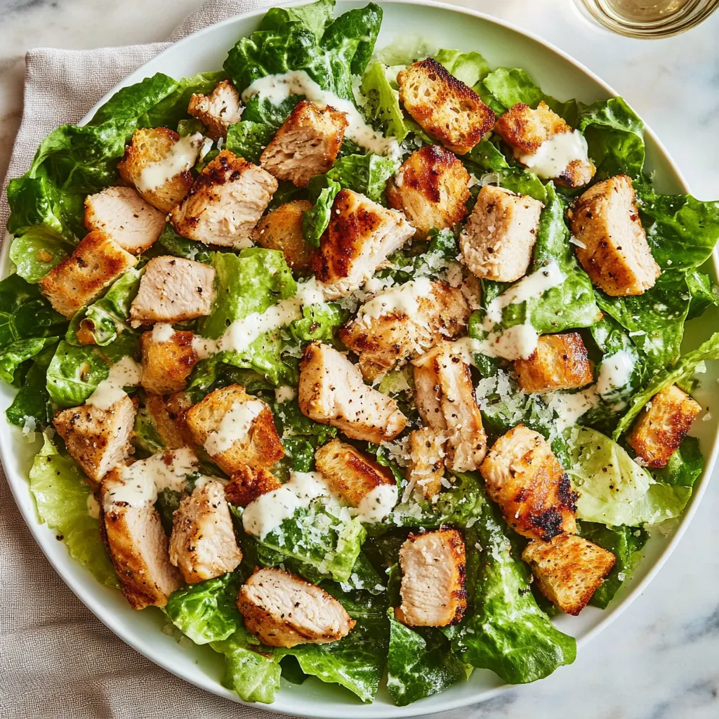 Best Chicken Caesar Salad with Homemade Croutons