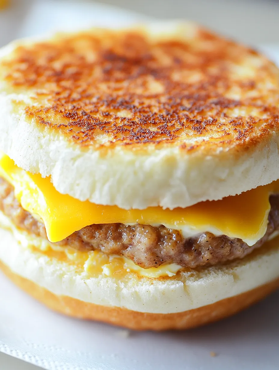 Freezer-Friendly Breakfast Sandwiches with Sausage, Egg & Cheese