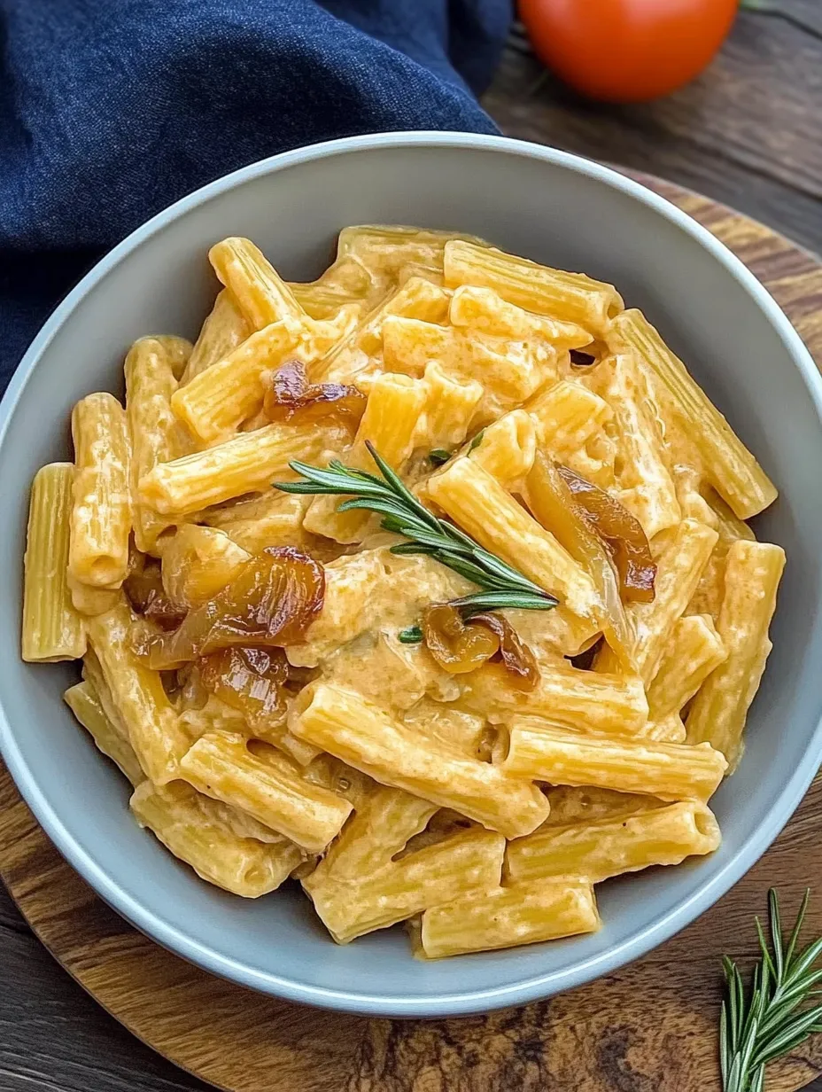Pasta in Onion Caramel