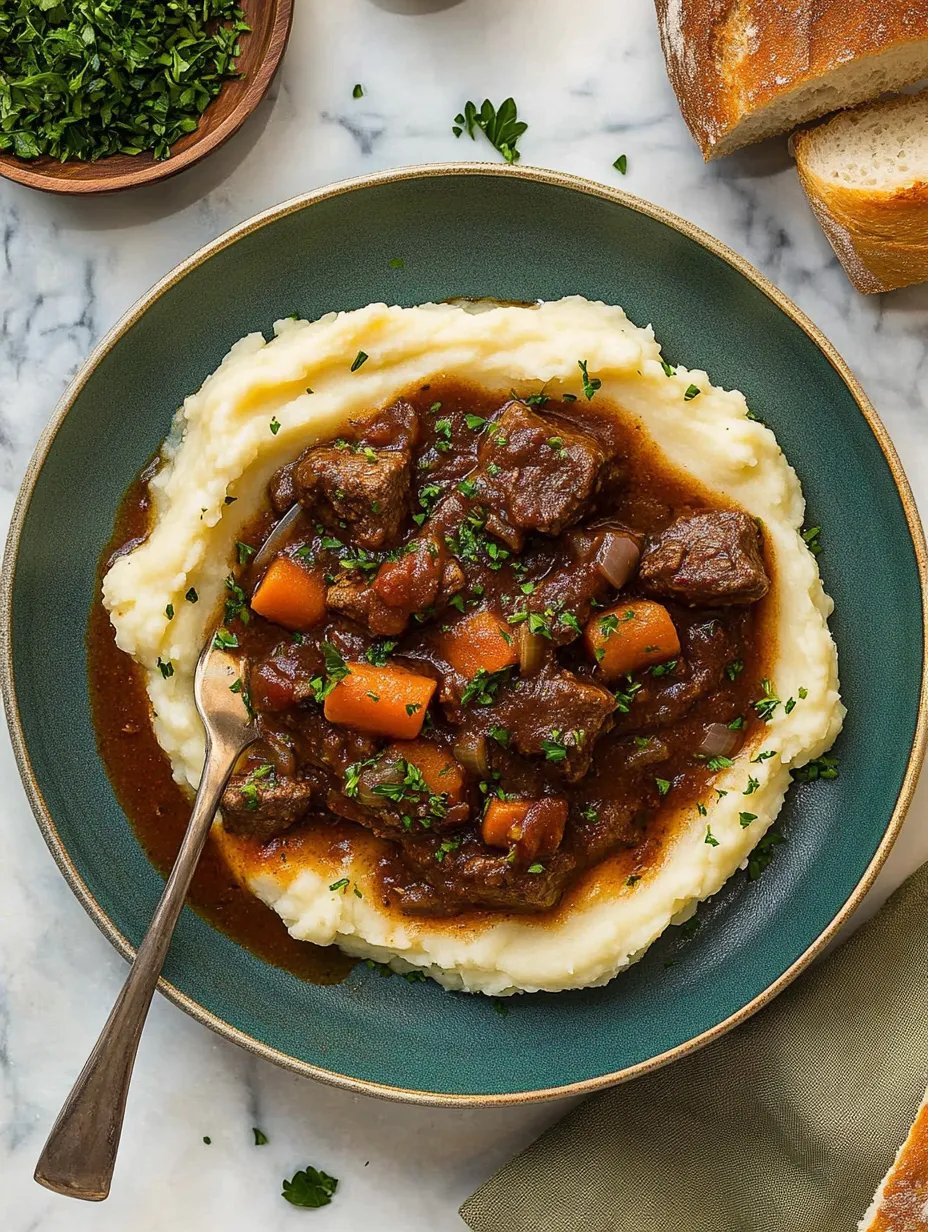 Slow-Cooked Red Wine Beef Stew