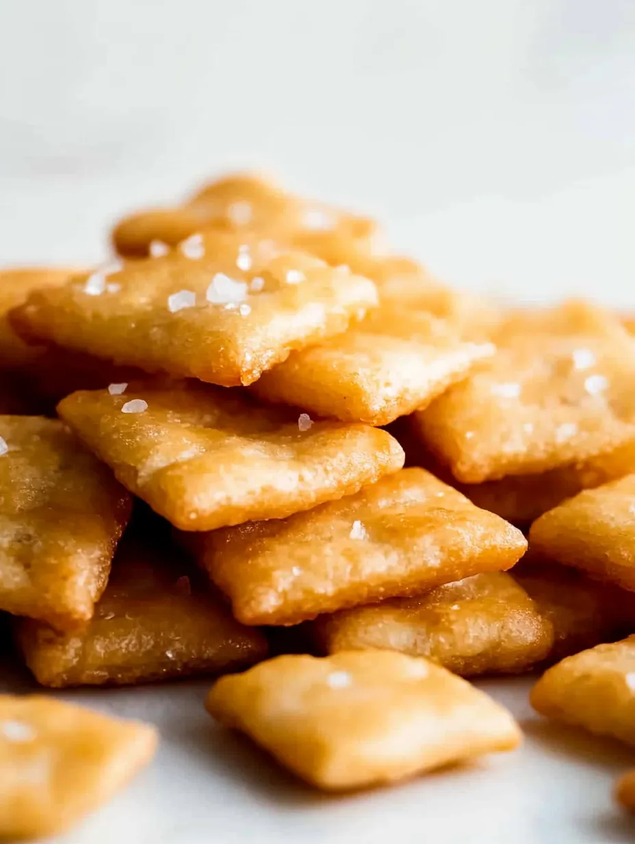 Crispy Homemade Cheese Crackers