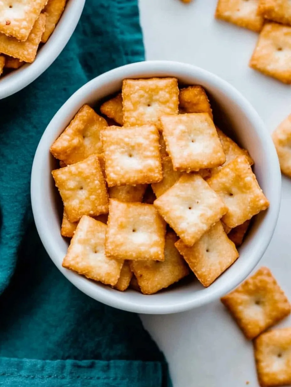 Cheesy Baked Snack Crackers