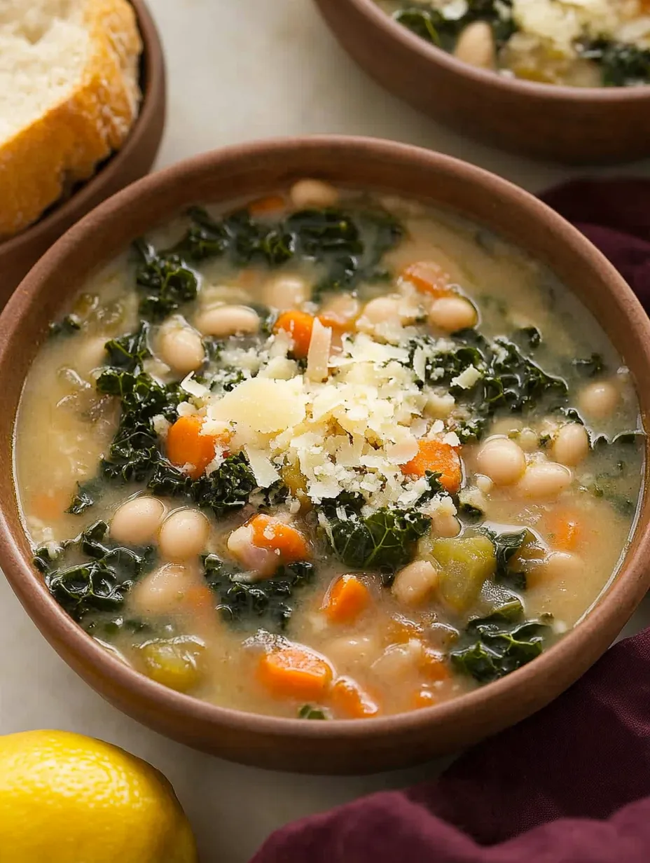 Nourishing Garlic White Bean and Kale Stew