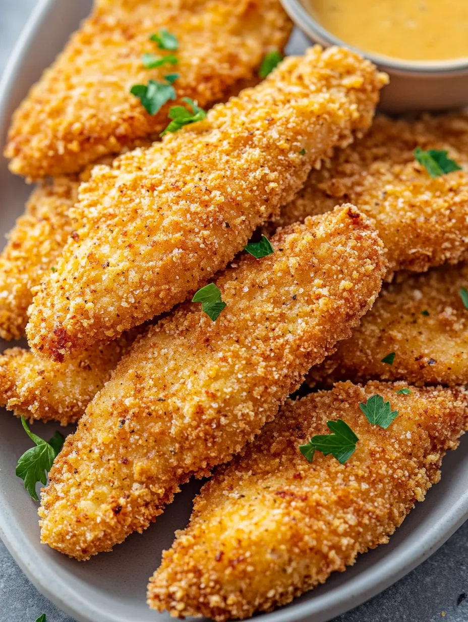 Golden Crispy Baked Chicken Tenders