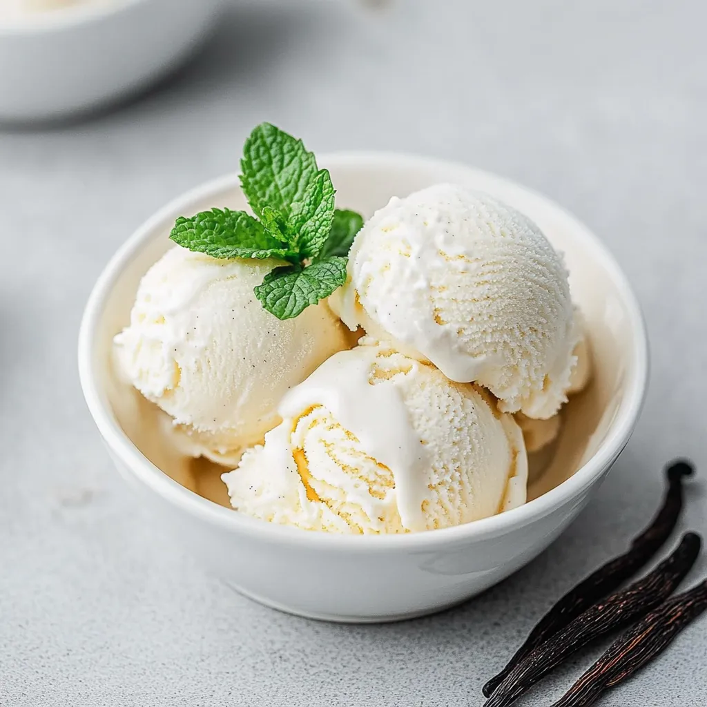 Homemade No-Churn Vanilla Ice Cream