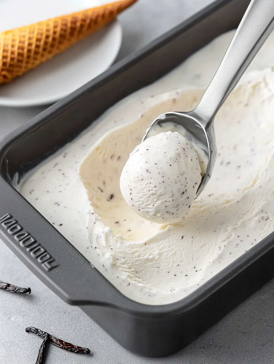 Creamy No-Churn Vanilla Ice Cream