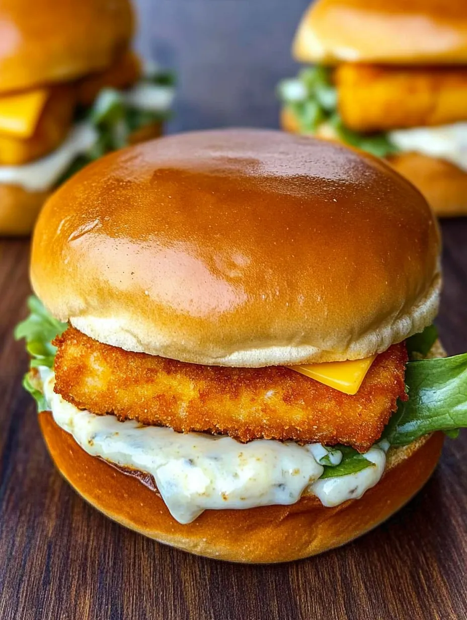 Homemade Fish Burger à la McDonald's