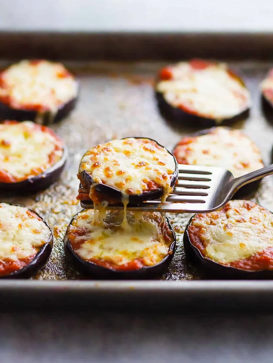 Keto-Friendly Eggplant Pizza Bites