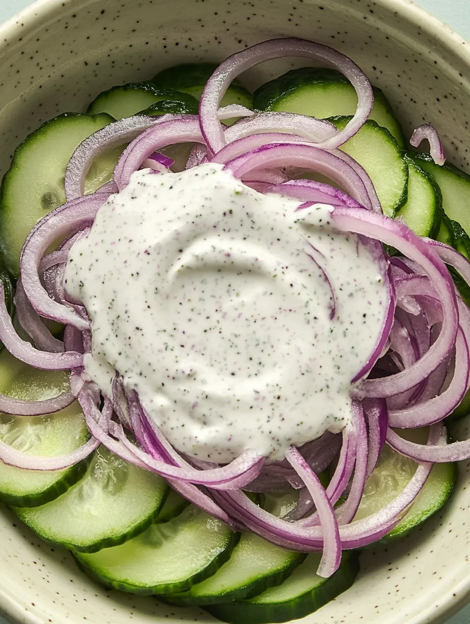 Chilled Creamy Cucumber Salad