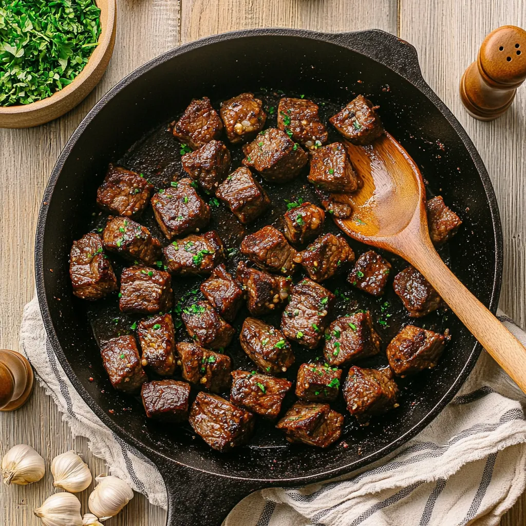 Garlic Steak Bites