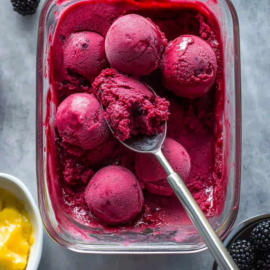 Healthy 5 Minute Berry Frozen Yogurt