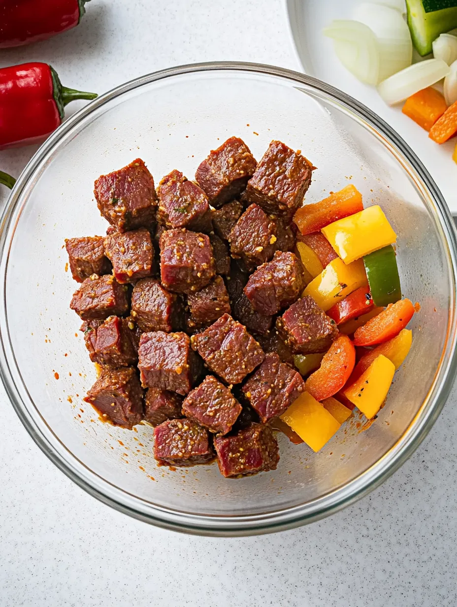 Juicy Air Fryer Beef Kabobs: Easy & Flavorful