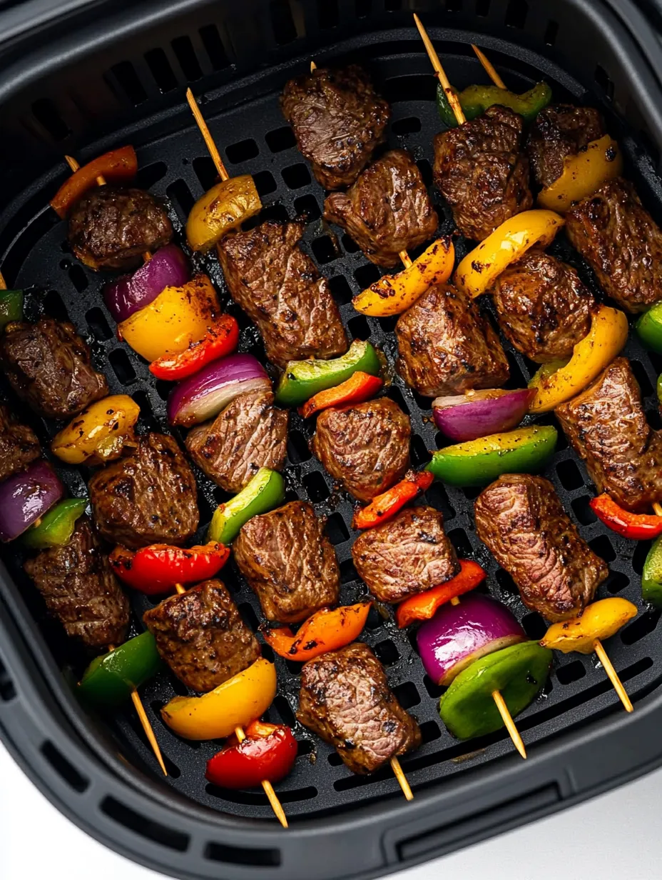 Tender Air-Fried Beef Kabobs: Quick & Healthy