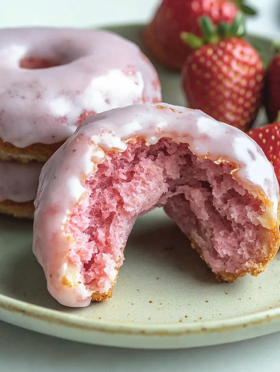 Homemade Strawberry Delight Donuts