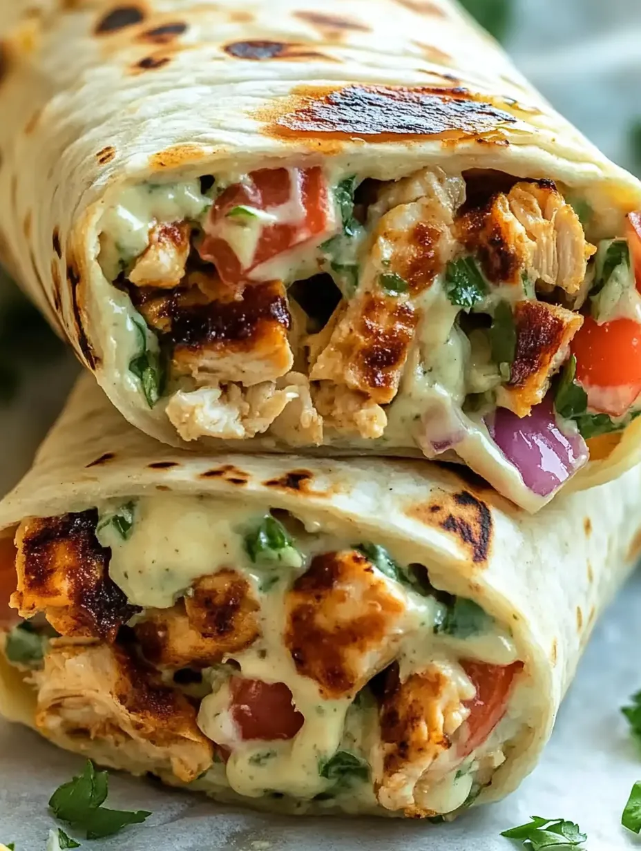 Grilled Chicken Burrito with Chipotle Ranch