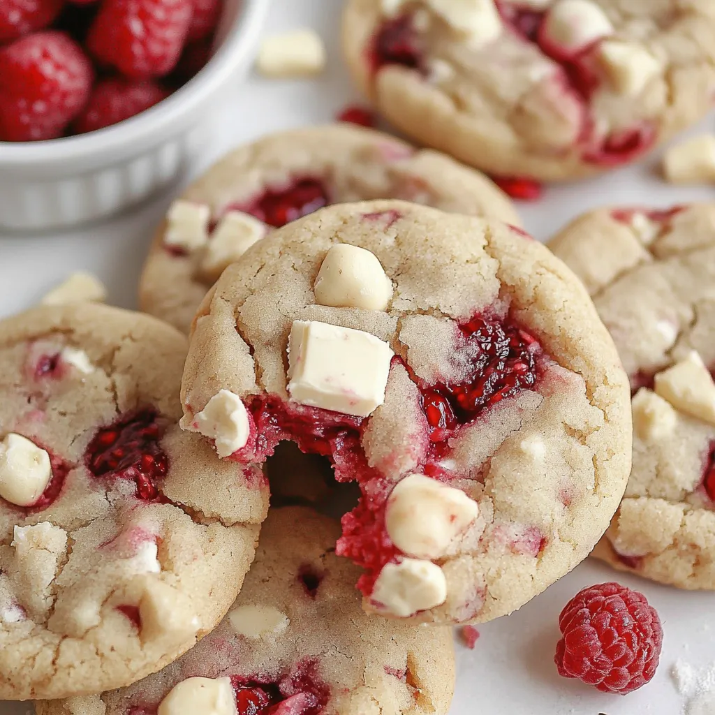 White Chocolate Raspberry Cookies