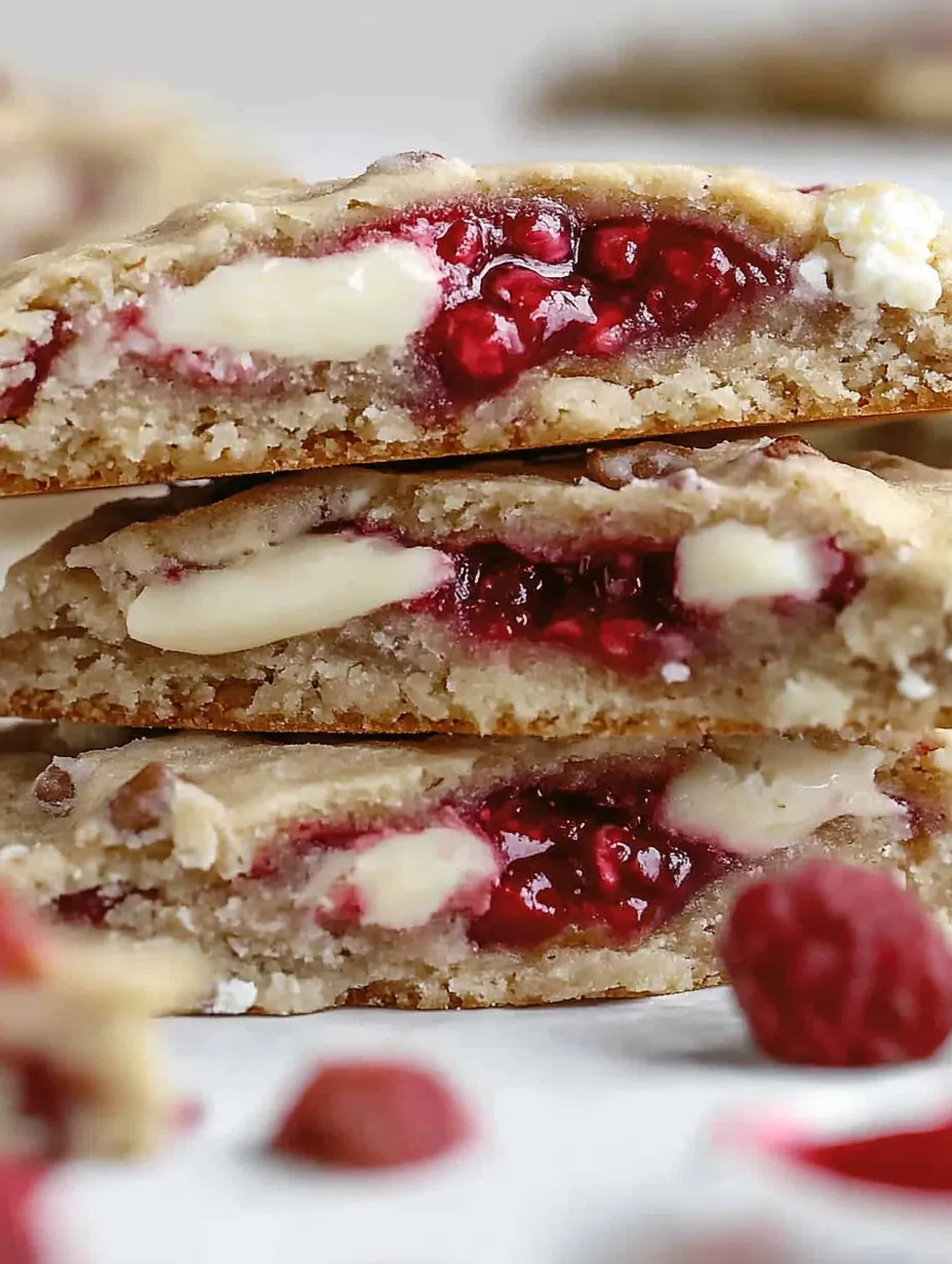 Soft-Baked White Chocolate Raspberry Cookies