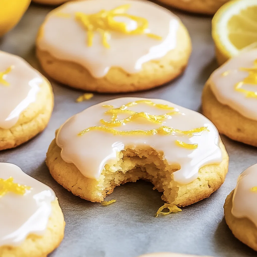 Lemon Meltaway Cookies with Sweet Lemon Glaze