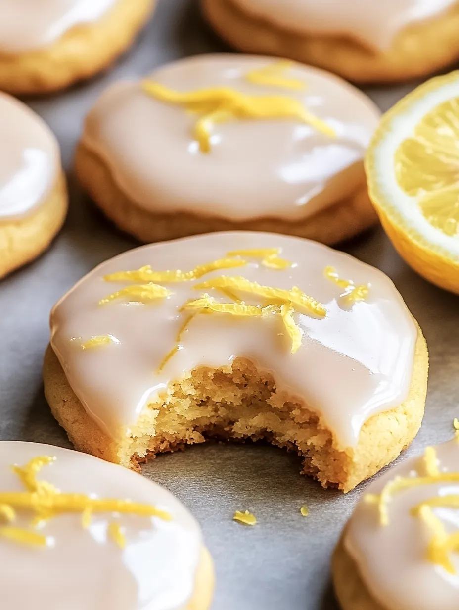 Zesty Lemon Meltaway Cookies with Glaze