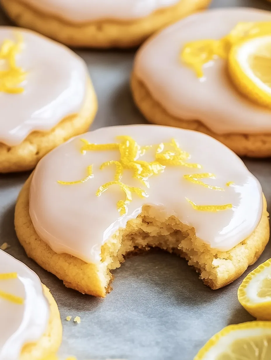 Melt-in-Your-Mouth Lemon Glazed Cookies