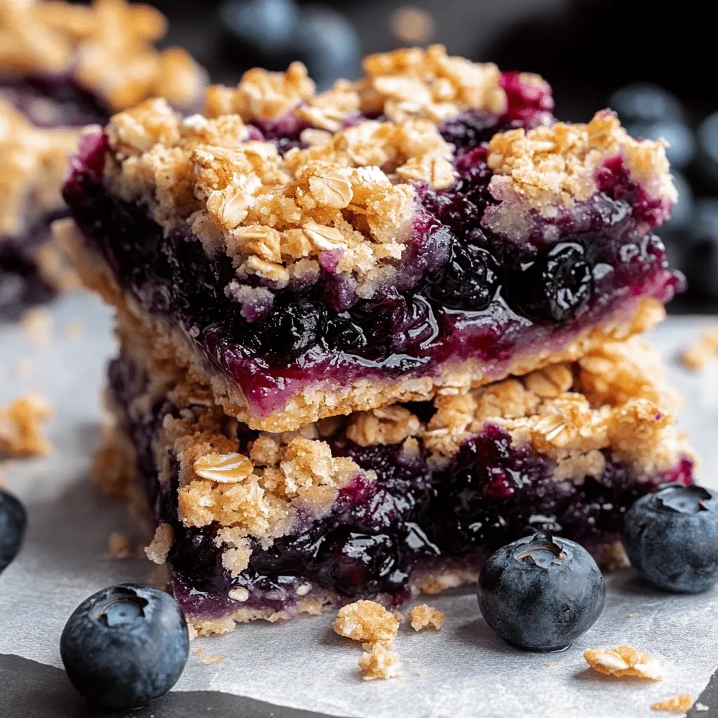 Blueberry Oatmeal Breakfast Bars [50 Minutes]