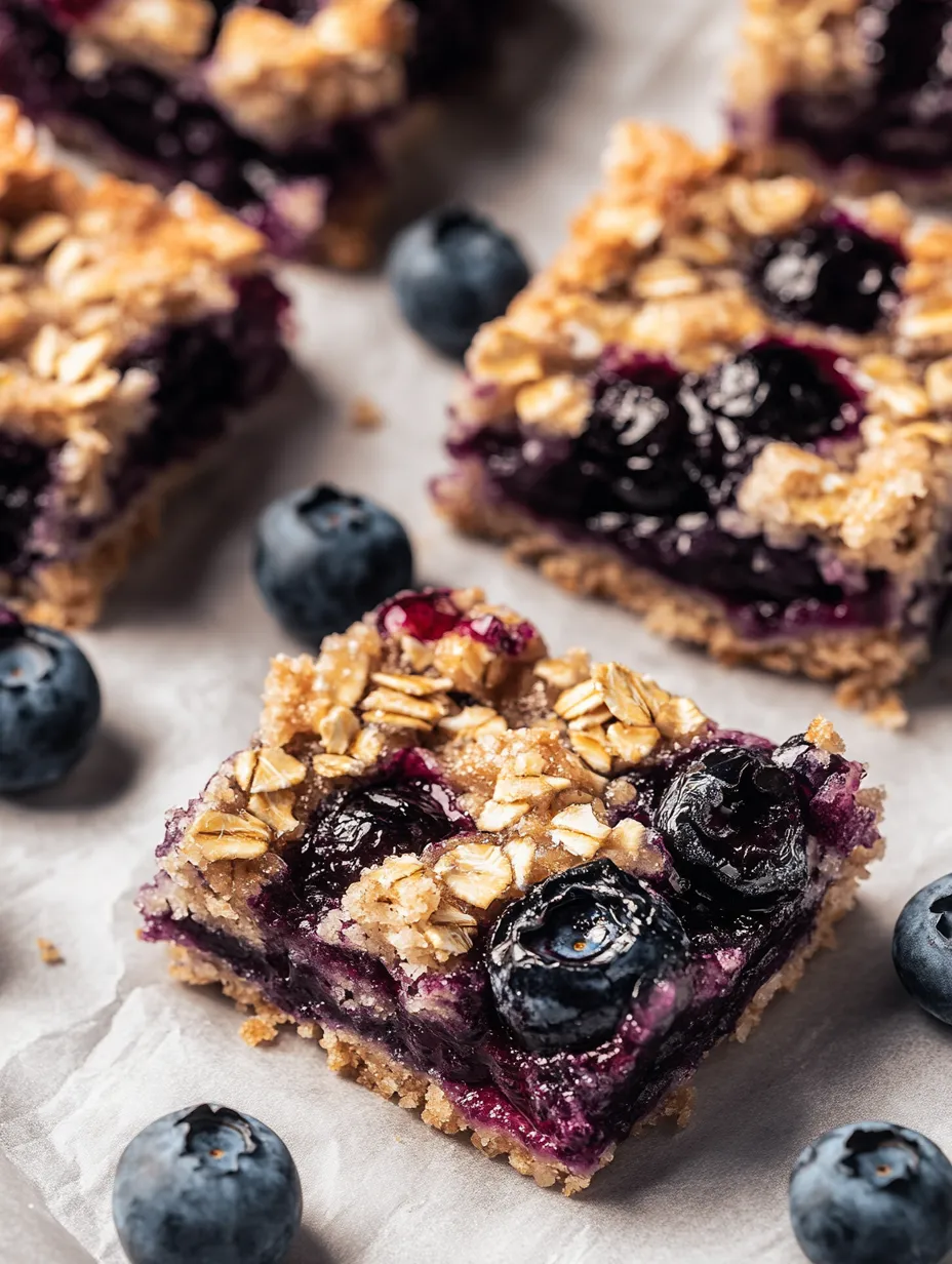 Chewy Blueberry Oatmeal Breakfast Bars (Ready in 50 Minutes!)