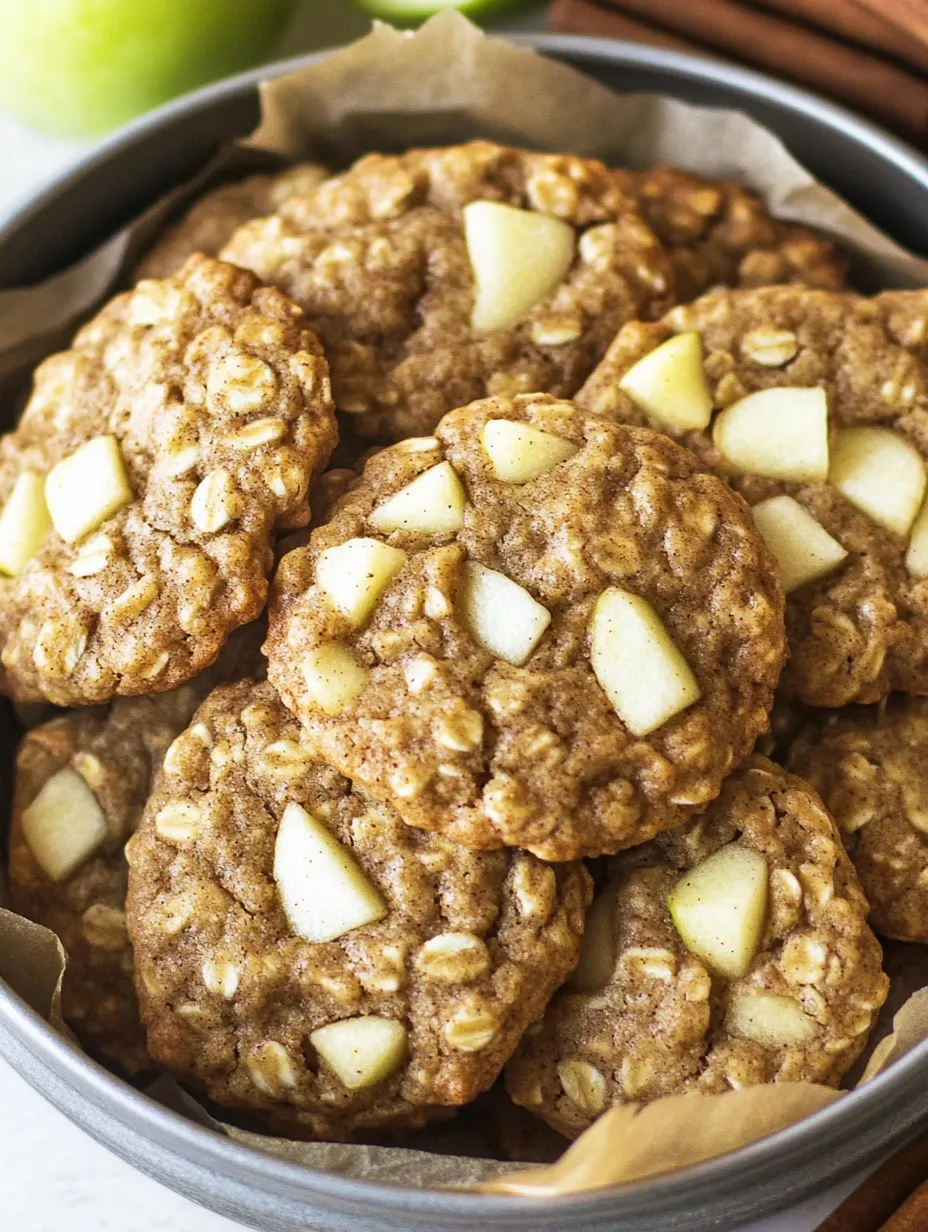 Chewy Apple Cinnamon Oatmeal Cookies – A Cozy Treat!