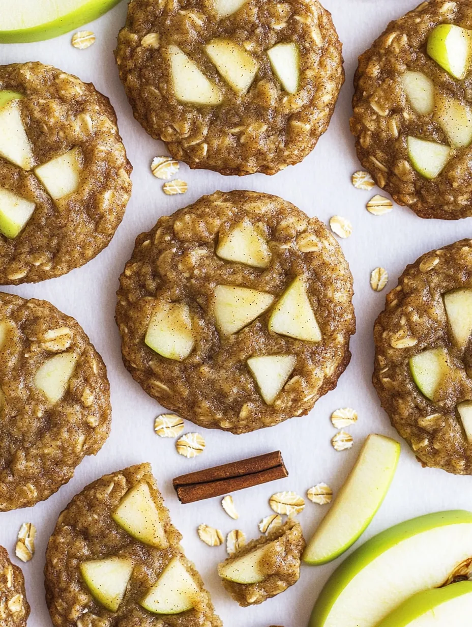 Soft & Spiced Apple Oatmeal Cookies with a Cinnamon Kick