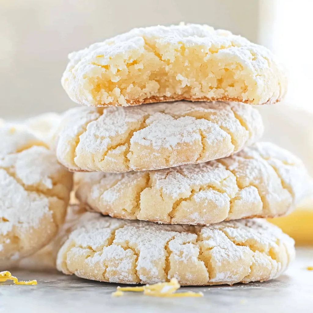 Lemon Gooey Butter Cookies